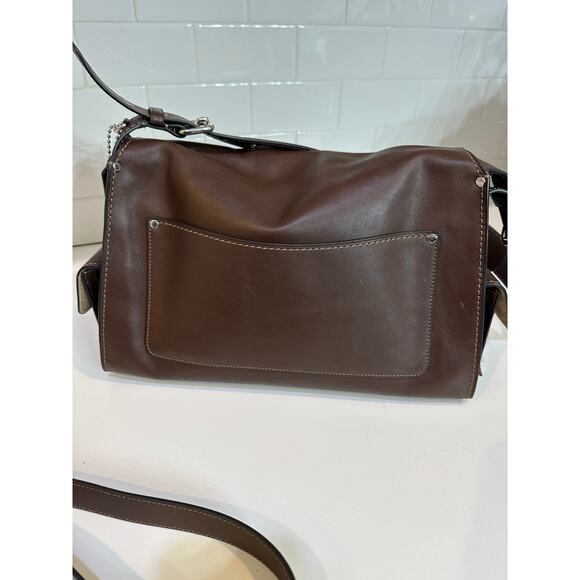 Coach Tabby 36 cargo Turnlock Women's Brown Western Shoulder Bag Rare - Picture 9 of 13